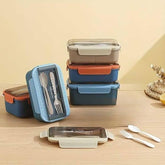 Premium Leak-Proof Lunch Box with Utensils | Durable, Compact & Easy to Clean – Perfect for School, Office & Travel